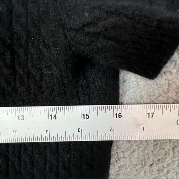 ALEX MARIE WOMENS CASHMERE SWEATER BLACK SIZE L - Picture 8 of 9